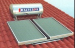 Maltezos ανοξείδωτος ηλιακός θερμοσίφωνας Κεραμ/πής MALT H R 200 L /2 NCS 90x150