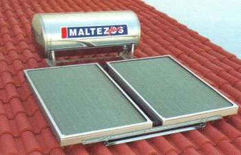Maltezos ανοξείδωτος ηλιακός θερμοσίφωνας Κεραμ/πής MALT H R 200 L /2 NCS 90x150